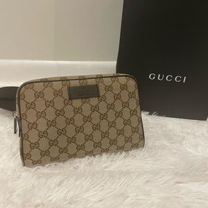Gucci monogram belt bag